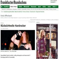 Archivvorschau: Rücksichtsvolle Hardrocker – Frankfurter Rundschau